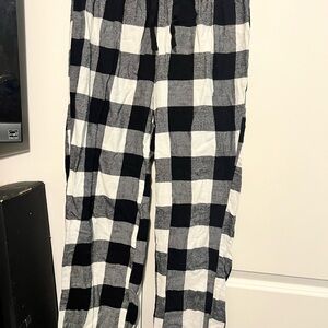 Old Navy Black and White Plaid Men's Joggers